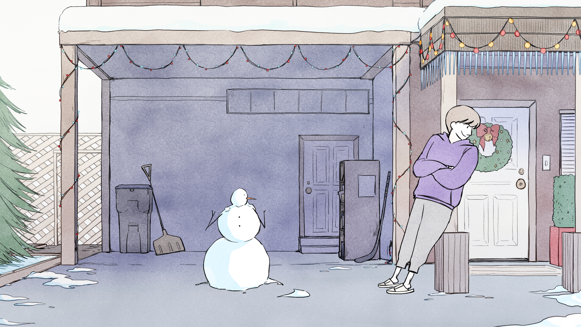 The snowman is called a snowman because that’s what the girl 
            would call it. It also chooses to go by the 'it' pronoun. 